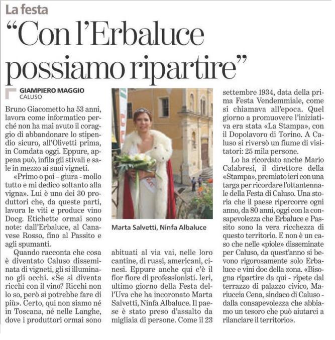 Intervista La Stampa